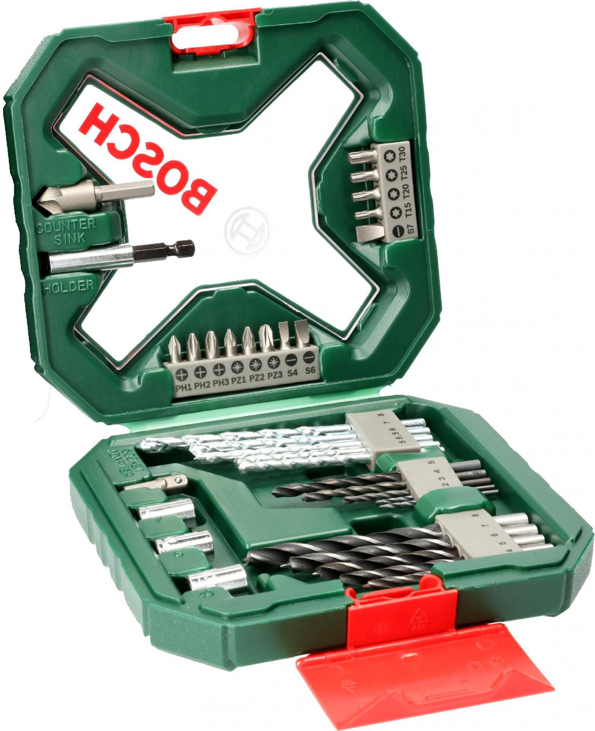 Kit Bits e brocas TiN X-Line de 34pç refª 2607010608 BOSCH