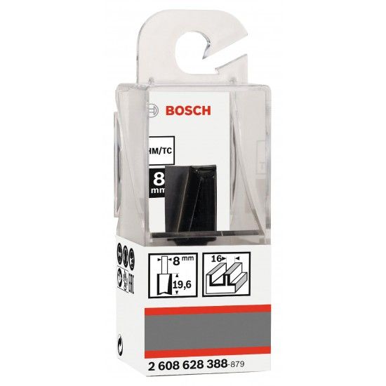 Fresa  Straight Bit, Two Flutes, � 16 x L 19.6, Shank 8 mm ref� 2608628388 BOSCH