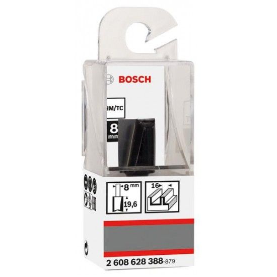 Fresa  Straight Bit, Two Flutes, � 16 x L 19.6, Shank 8 mm ref� 2608628388 BOSCH