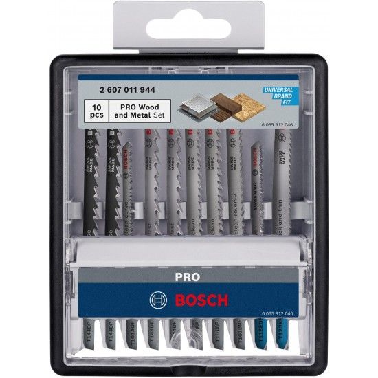 Conjunto PRO Wood and Metal, 100 mm, 10 unid. refª 2607011944 BOSCH Conjunto PRO Wood and Metal, 100 mm, 10 unid. refª 2607011944 BOSCH