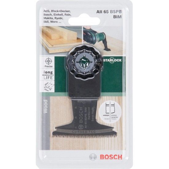 Lmina de serra de imerso BIM Starlock AII 65 BSPB Hard Wood40 x 65 mm ref 2609256C63 BOSCH