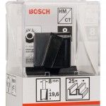 Fresa Straight Bit, Two Flutes, Ø 25 x L 19.6, Shank 8 mm refª 2608628392 BOSCH Fresa Straight Bit, Two Flutes, Ø 25 x L 19.6, Shank 8 mm refª 2608628392 BOSCH