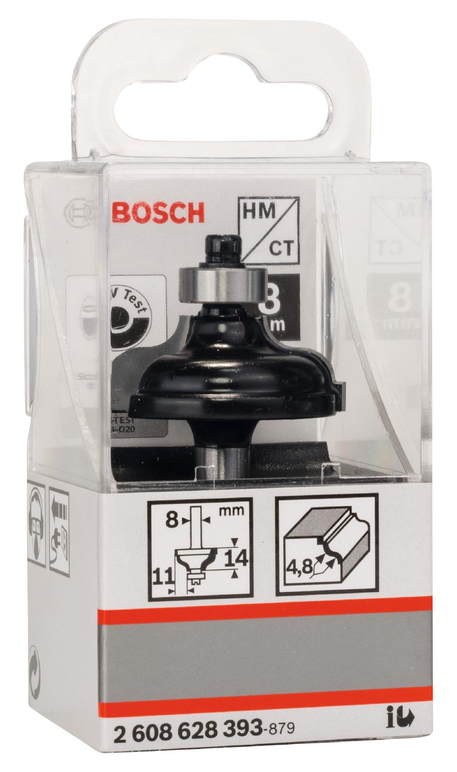 Fresa Bit Classical Roman Ogee, R 4.8, Shank 8 mm refª 2608628393 BOSCH