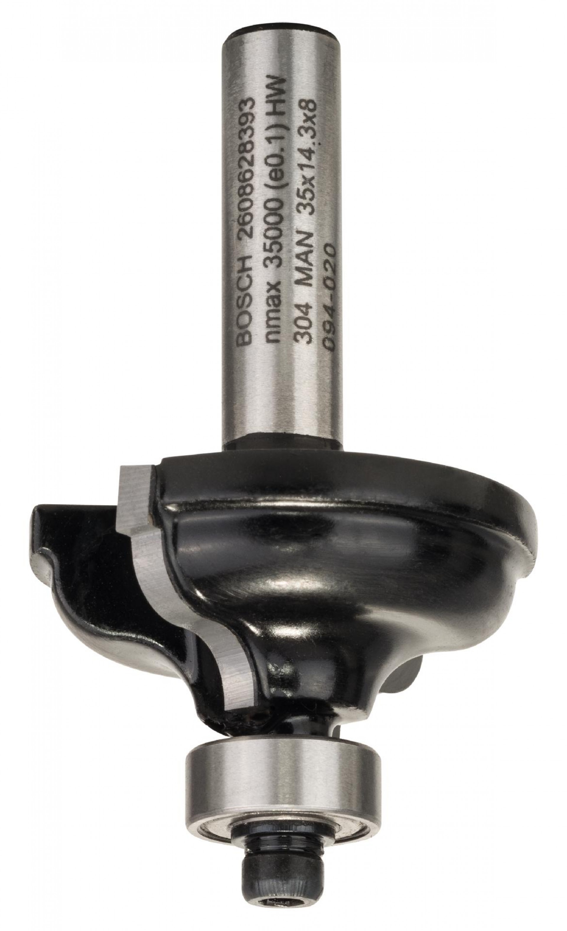 Fresa Bit Classical Roman Ogee, R 4.8, Shank 8 mm refª 2608628393 BOSCH