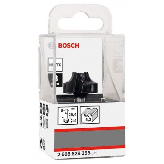Fresa Bit Ovolo, R 6.3, Shank 8 mm refª 2608628355 BOSCH Fresa Bit Ovolo, R 6.3, Shank 8 mm refª 2608628355 BOSCH