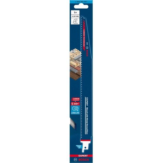 L�mina de serra sabre S1267XHM EXPERT Wood with Metal Demolition, 1 un. ref� 2608900401 BOSCH