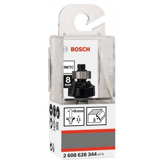 Fresa  Bit Rounding Over, R 3, Shank 8 mm ref 2608628344 BOSCH