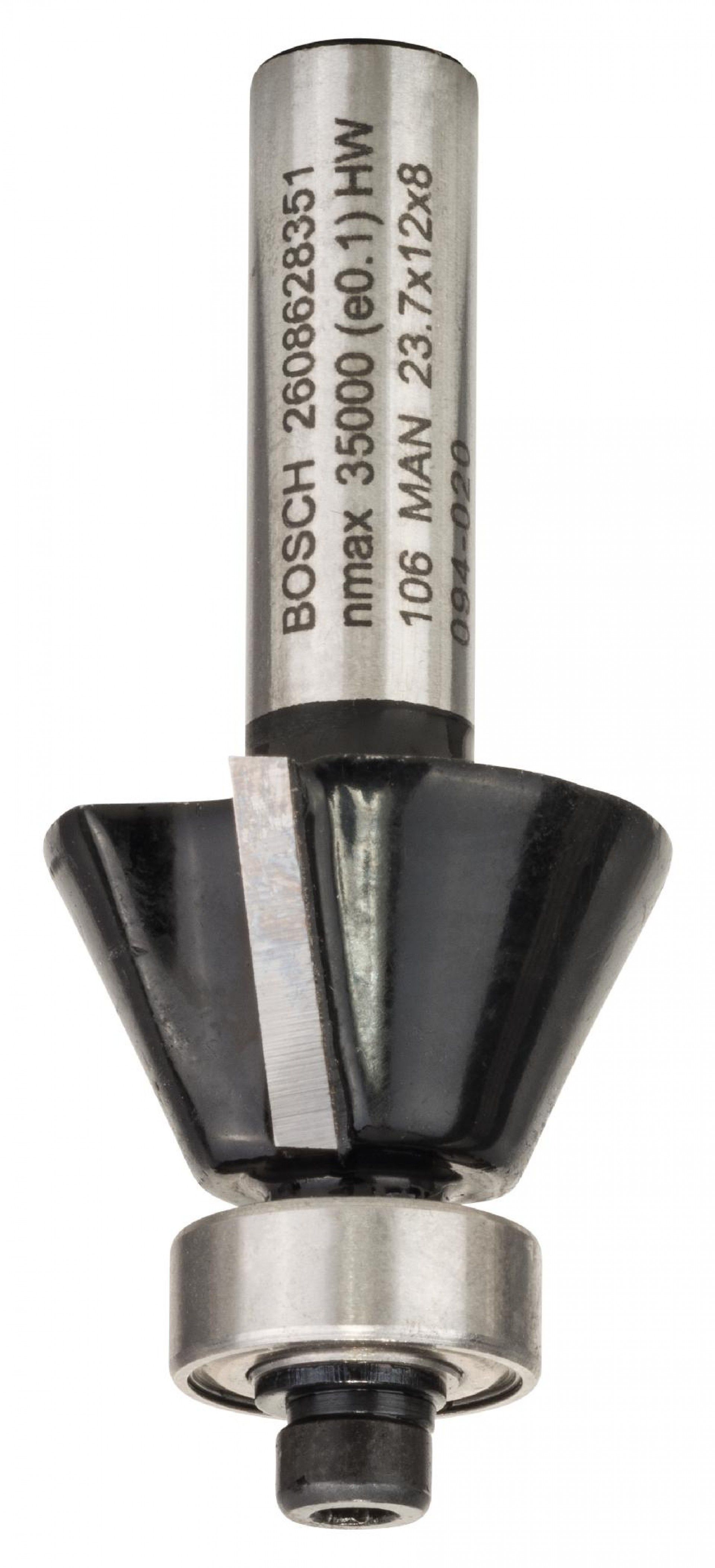Fresa Bit Chamfer, 25°, Shank 8 mm refª 2608628351 BOSCH