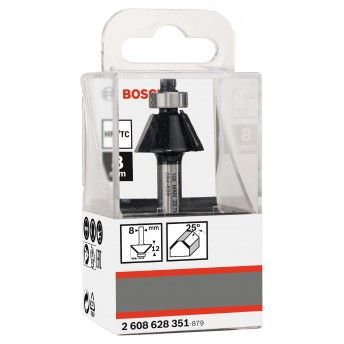 Fresa Bit Chamfer, 25°, Shank 8 mm refª 2608628351 BOSCH Fresa Bit Chamfer, 25°, Shank 8 mm refª 2608628351 BOSCH