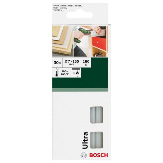 Bast�o de cola transparente Bast�o de cola Ultra 7 mm30 unid. ref� 2609256D29 BOSCH
