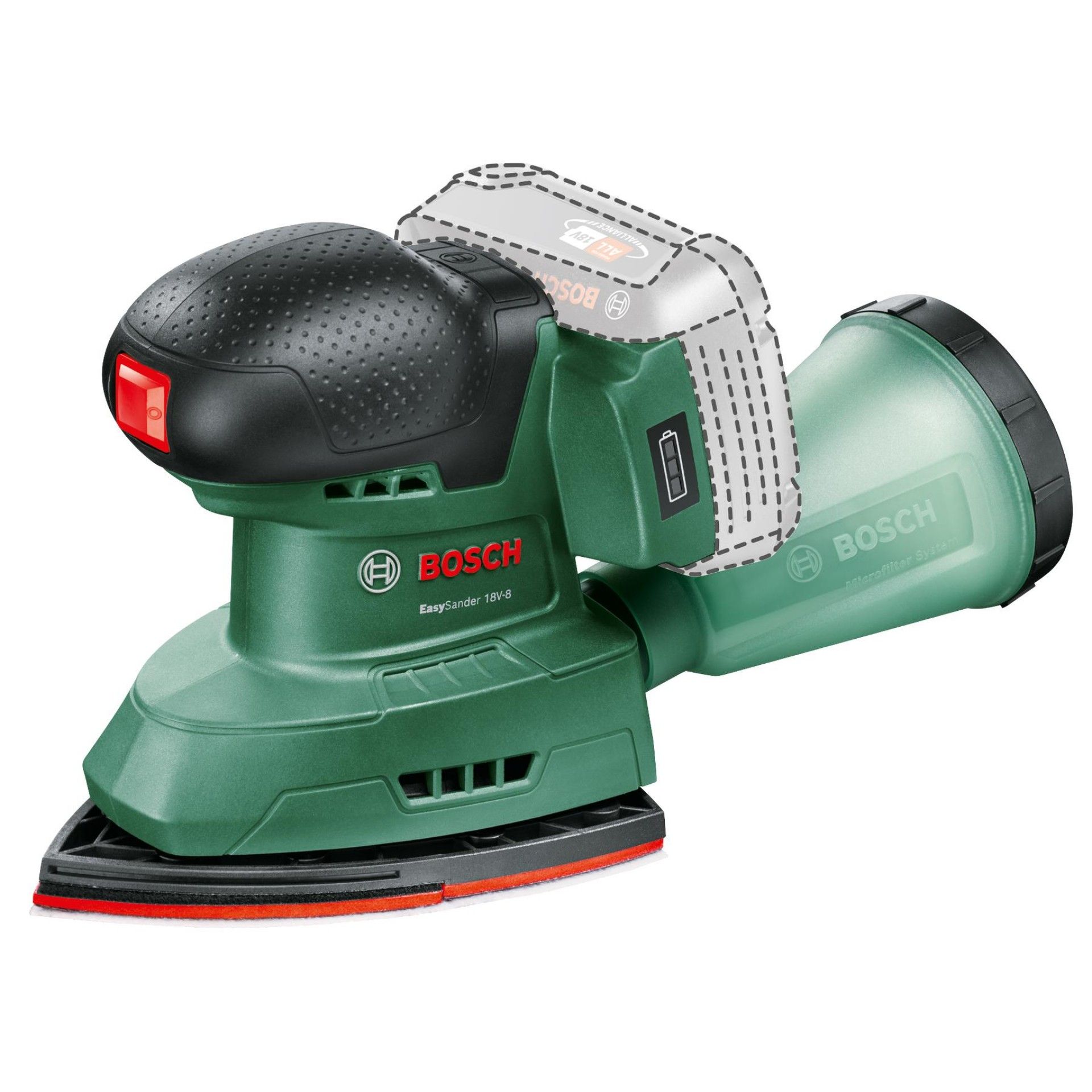 Multilixadeira sem fio EasySander 18V-8 refª 06033E3000 BOSCH
