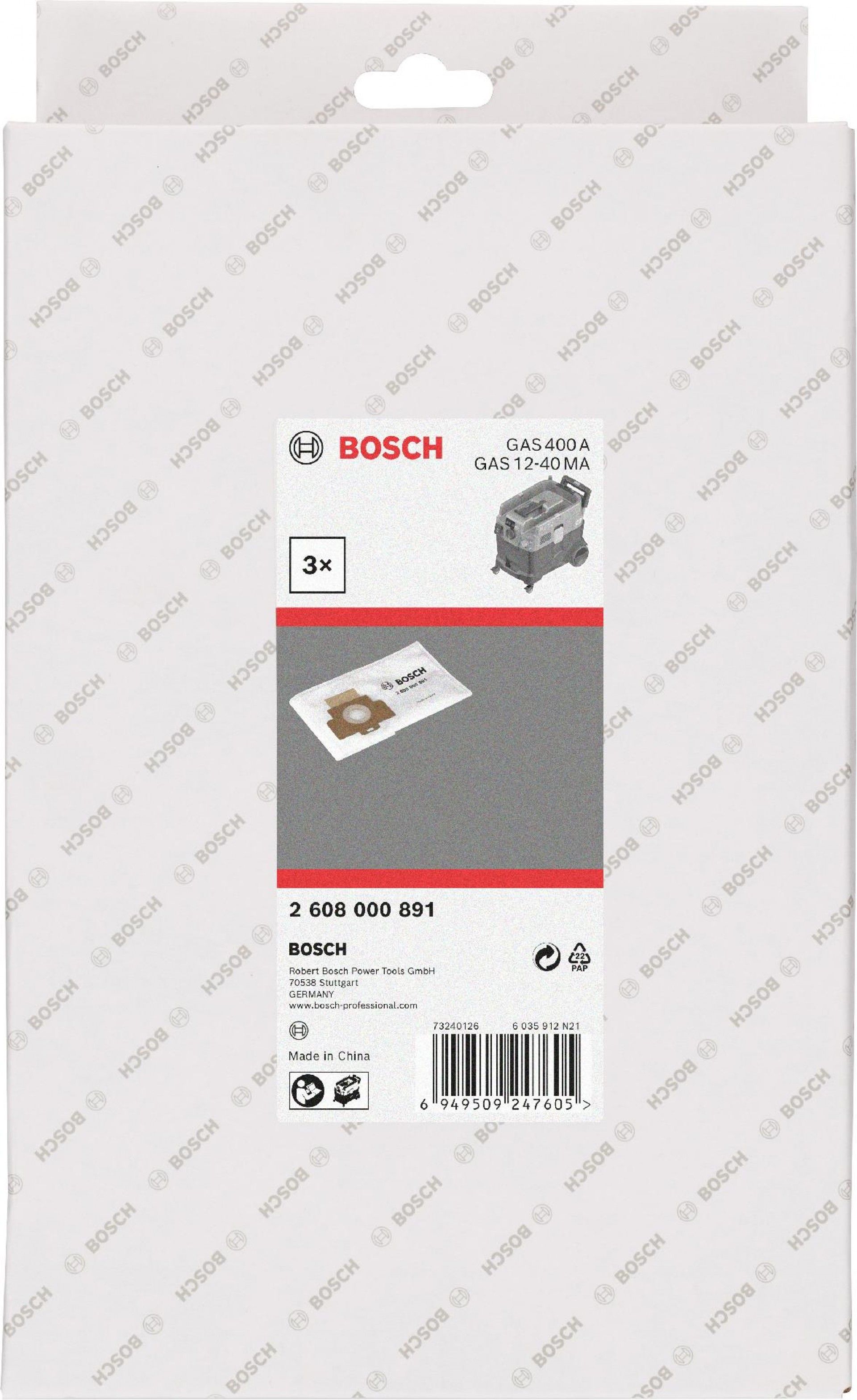 Saco de velo refª 2608000891 BOSCH