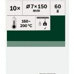 Bast�o de cola transparente Bast�es de cola para pl�stico10 unid. ref� 2609256D32 BOSCH