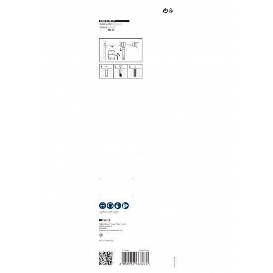Kit Brocas para martelo EXPERT SDS Clean max-8X, 25 x 400 x 650 ref� 2608901795 BOSCH