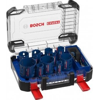 Conjunto de serras craneanas EXPERT Tough Material, 20/22/25/32/35/40/44/51/60/68/76 mm, 14 unidades