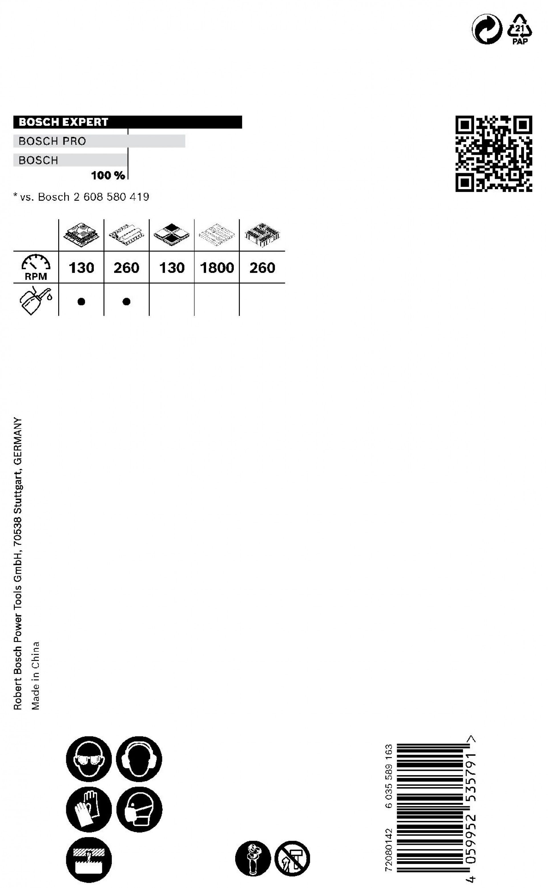 Serra craneana EXPERT Tough Material 68 x 60 mm refª 2608900433 BOSCH