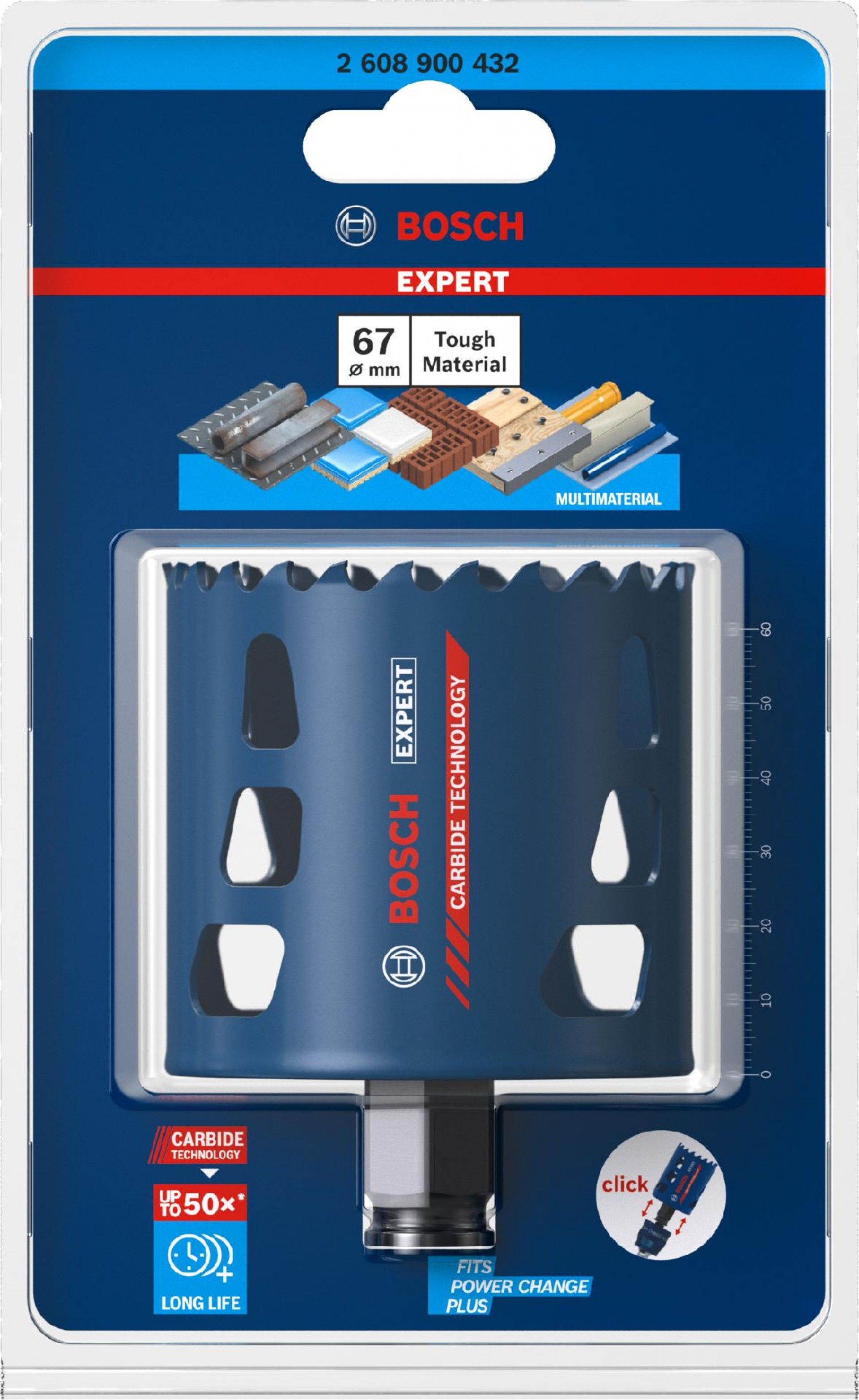 Serra craneana EXPERT Tough Material 67 x 60 mm refª 2608900432 BOSCH
