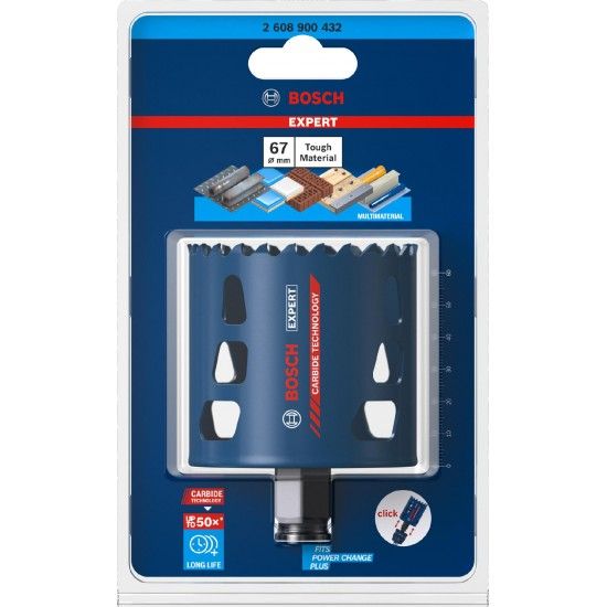 Serra craneana EXPERT Tough Material 67 x 60 mm refª 2608900432 BOSCH Serra craneana EXPERT Tough Material 67 x 60 mm refª 2608900432 BOSCH