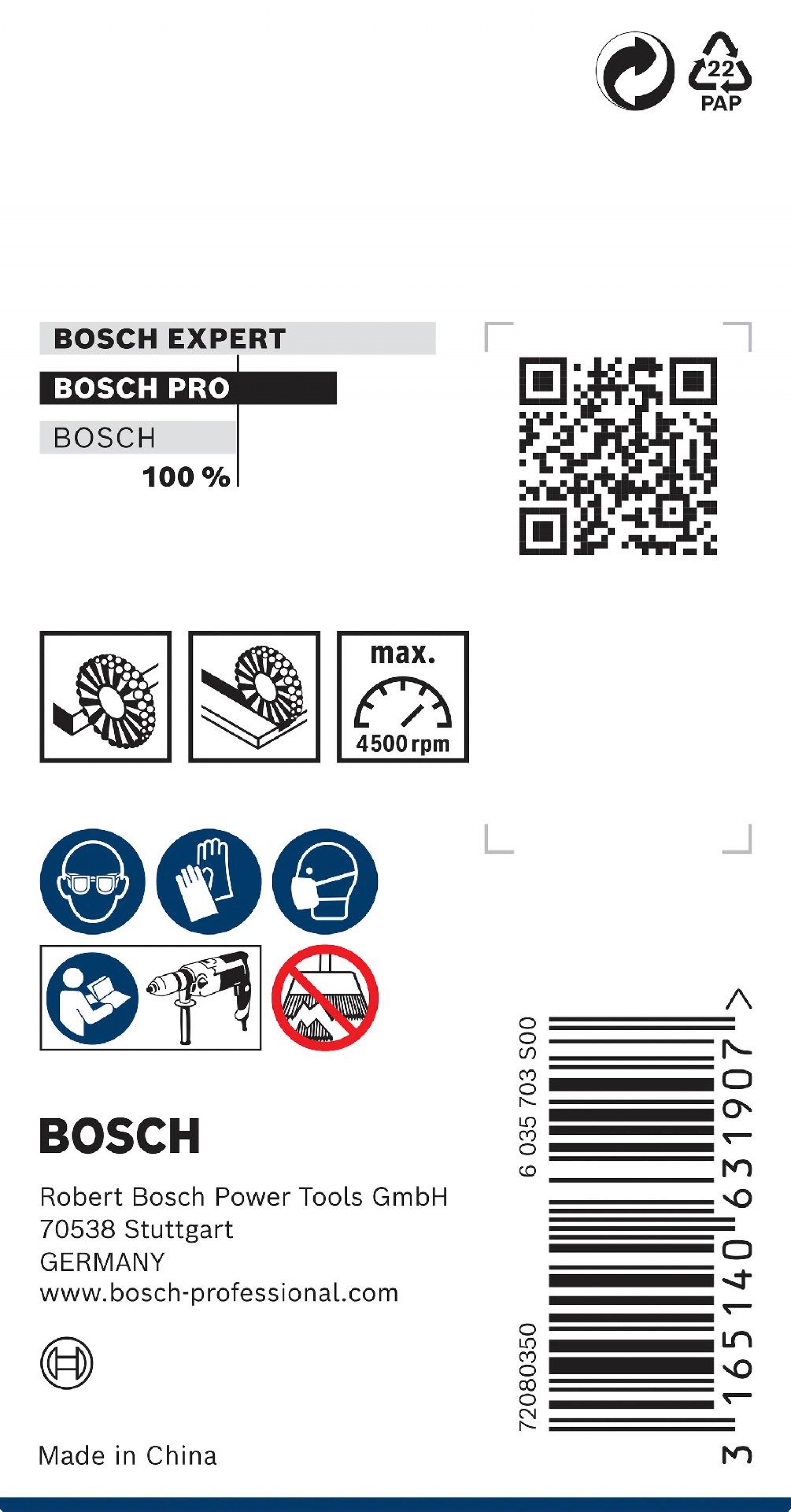 Catrabucha em disco PRO Metal clean, encabadouro reto, 30 x 0,2 mm refª 2608622110 BOSCH
