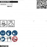 Catrabucha em copo PRO Stainless Steel clean, encabadouro reto, 60 x 0,3 mm ref� 2608622118 BOSCH