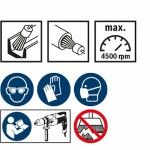 Catrabucha de acabamento PRO Stainless Steel heavy, encabadouro reto, 10 x 0,35 mm ref� 2608622128 B