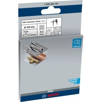 Catrabucha em disco PRO Stainless Steel clean, encabadouro reto, 100 x 0,3 mm refª 2608622124 BOSCH Catrabucha em disco PRO Stainless Steel clean, encabadouro reto, 100 x 0,3 mm refª 2608622124 BOSCH