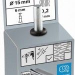 Catrabucha de acabamento PRO Stainless Steel clean, encabadouro reto, 15 x 0,2 mm ref� 2608622126 BO