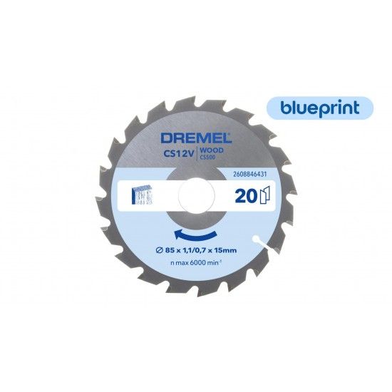 Cortar Lâmina para madeira DREMEL® Blueprint (CS500) refª 2608846431 DREMEL Cortar Lâmina para madeira DREMEL® Blueprint (CS500) refª 2608846431 DREMEL