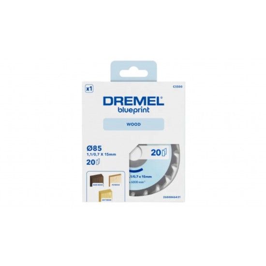 Cortar Lâmina para madeira DREMEL® Blueprint (CS500) refª 2608846431 DREMEL Cortar Lâmina para madeira DREMEL® Blueprint (CS500) refª 2608846431 DREMEL