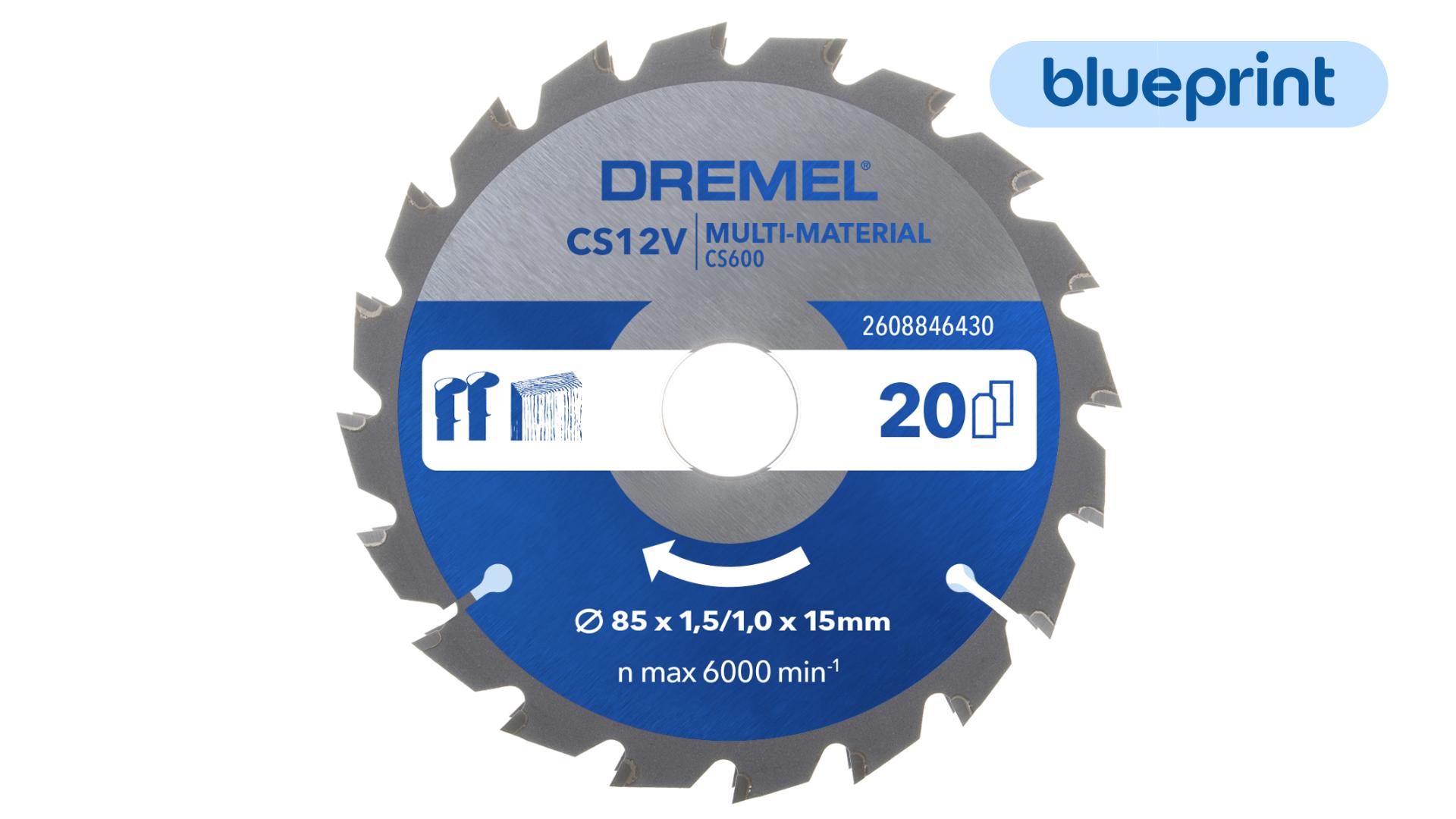 Cortar Lâmina para multimateriais DREMEL® Blueprint (CS600) refª 2608846430 DREMEL