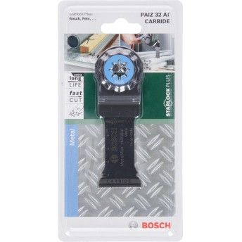 Lâmina de serra de imersão Carbide StarlockPlus PAIZ 32 AT Metal50 x 32 mm refª 2609256D53 BOSCH Lâmina de serra de imersão Carbide StarlockPlus PAIZ 32 AT Metal50 x 32 mm refª 2609256D53 BOSCH