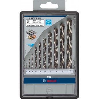 Kit Brocas para metal PRO Metal HSS-G, 10 unid. ref� 2607010535 BOSCH