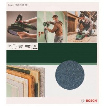 Folha de lixa, PWR 180 mm G24 ref 2609256D35 BOSCH