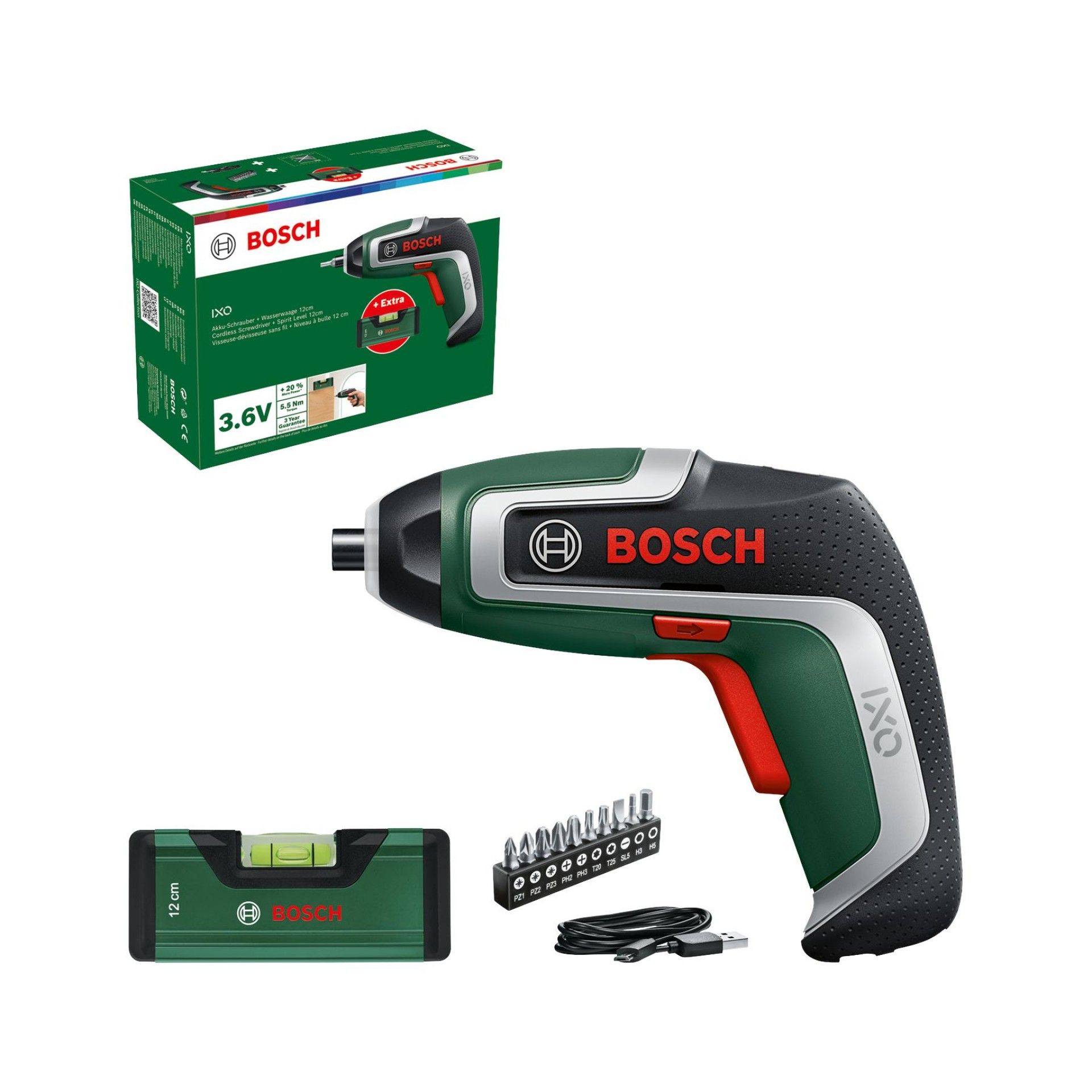 Aparafusadora sem fio Conjunto de nivelamento IXO 7 refª 06039E0008 BOSCH