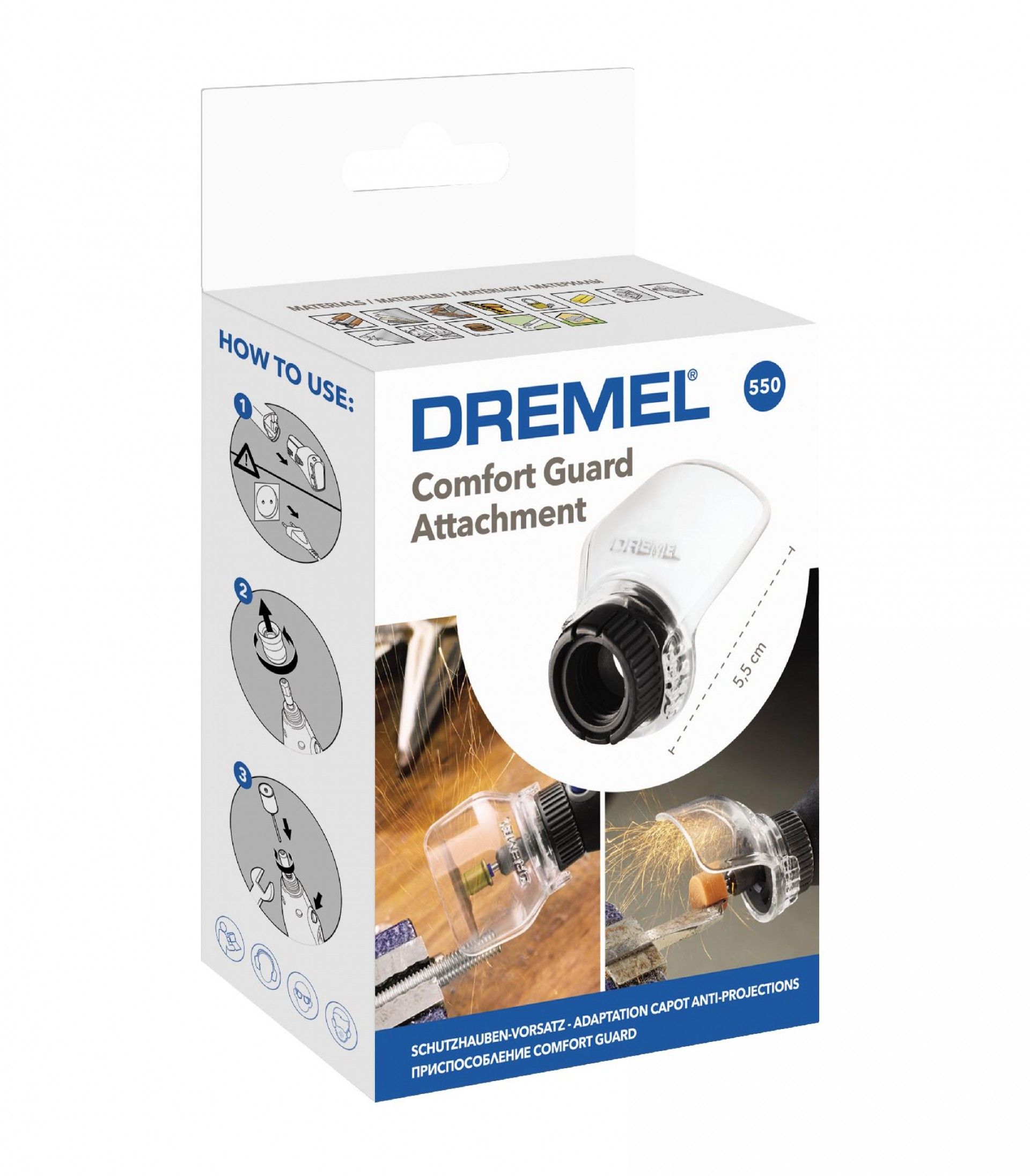 Multifixações para prender Comfort Guard DREMEL® (550(1)) refª 26150550JB DREMEL