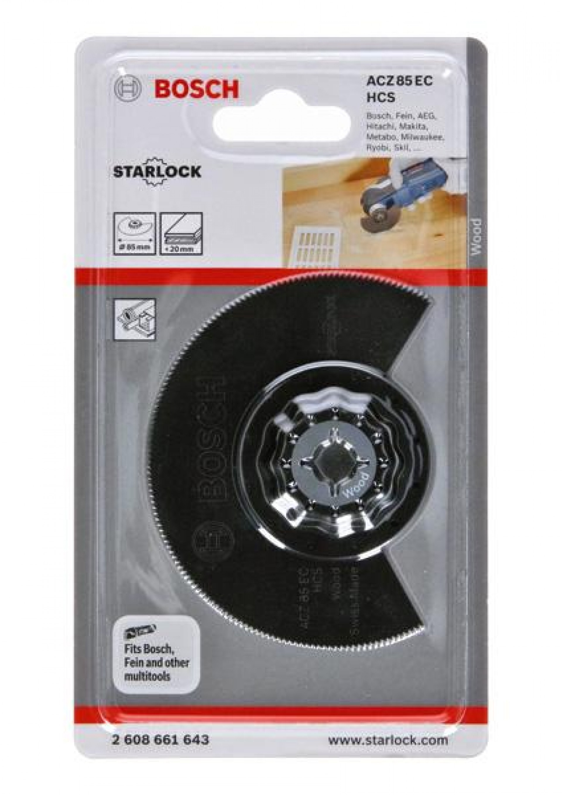 Lâmina de serra de segmentos HCS ACZ 85 EC Wood refª 2608661643 BOSCH