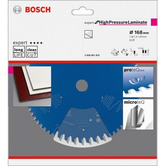 Expert for High Pressure Laminate 168 x 20 x 1,8/1,2 mm, T52 ref� 2608901875 BOSCH