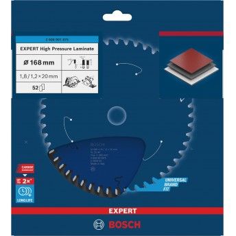 Expert for High Pressure Laminate 168 x 20 x 1,8/1,2 mm, T52 ref� 2608901875 BOSCH
