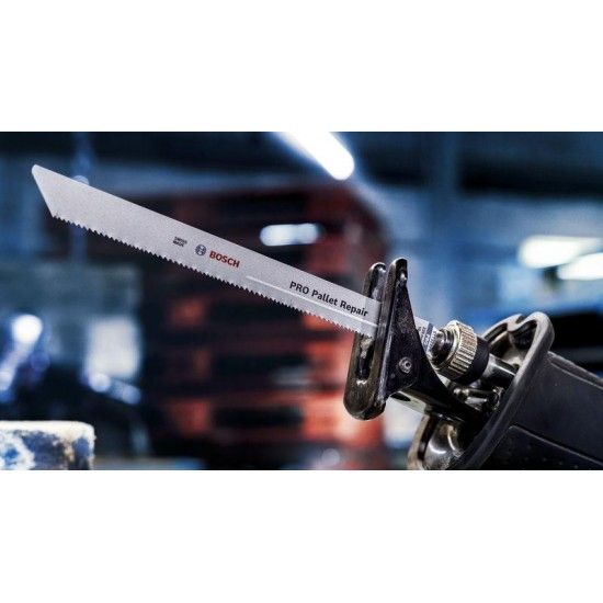 Lâmina PRO Pallet Repair S725VFR, 1,25 x 19 x 190 mm, 100 peças refª 2608658034 BOSCH Lâmina PRO Pallet Repair S725VFR, 1,25 x 19 x 190 mm, 100 peças refª 2608658034 BOSCH