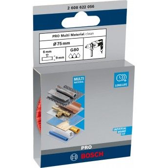 Catrabucha em disco PRO Multi Material clean, encabadouro reto, 75 x 1 mm ref� 2608622056 BOSCH