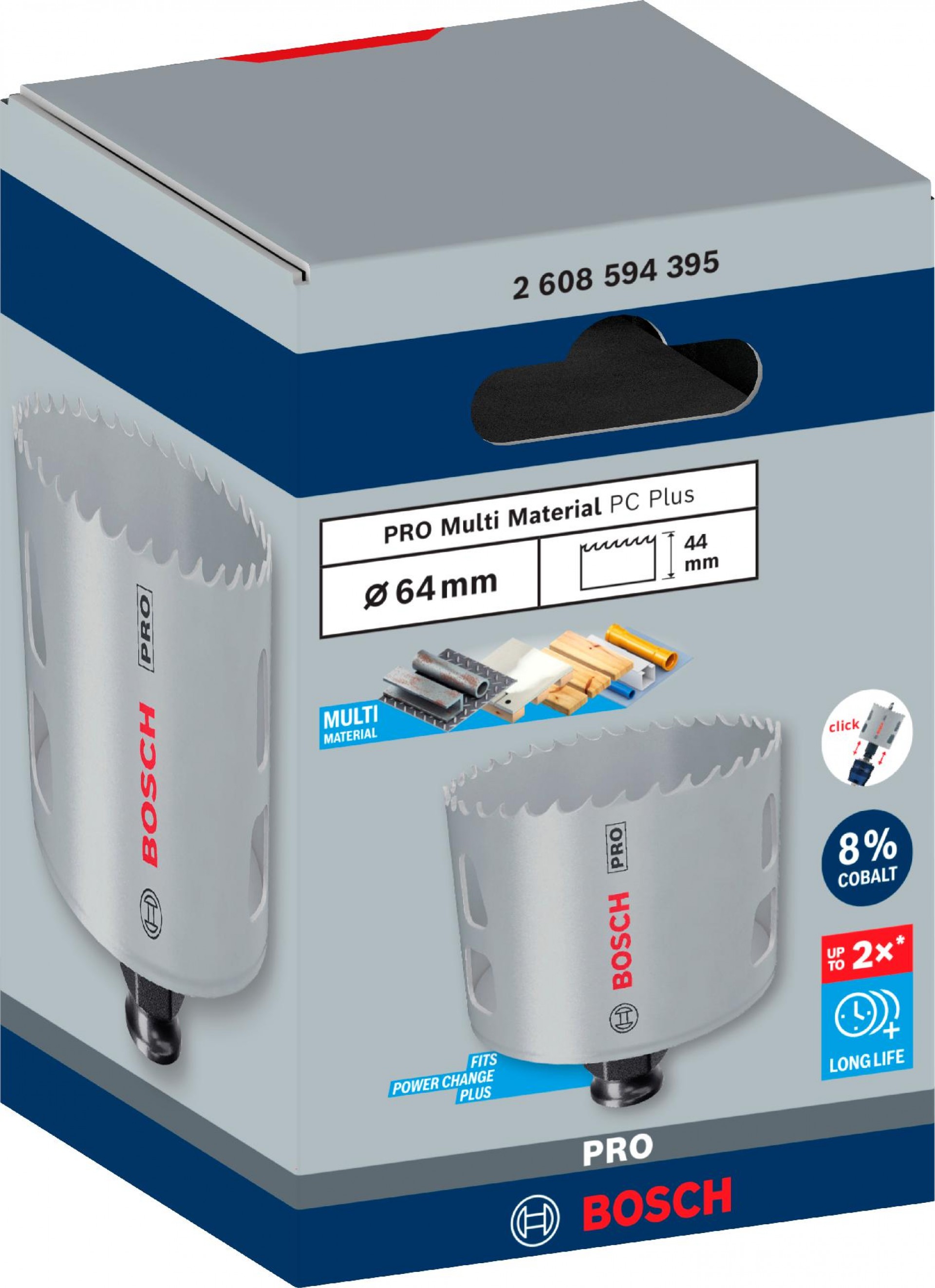 Serra craniana PRO Multi Material PC Plus, 64 mm refª 2608594395 BOSCH