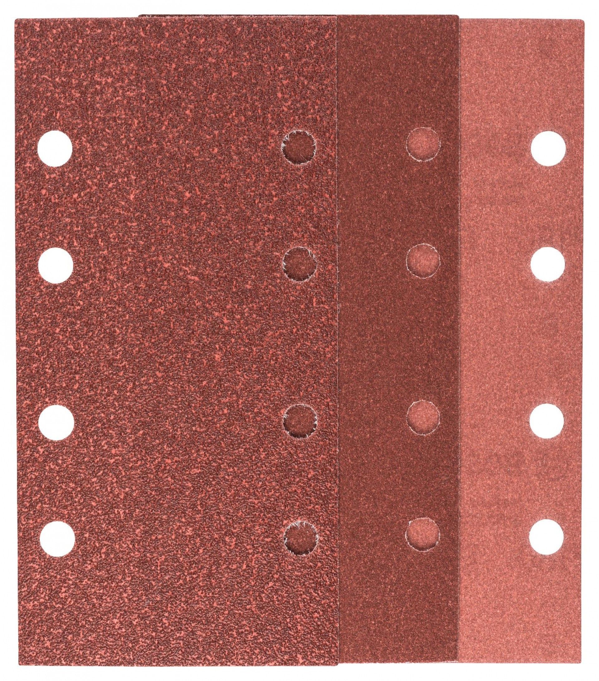 Conjunto de 10 folhas de lixa para lixadeira vibratóriaG= 60, 120, 180 refª 2609256A86 BOSCH