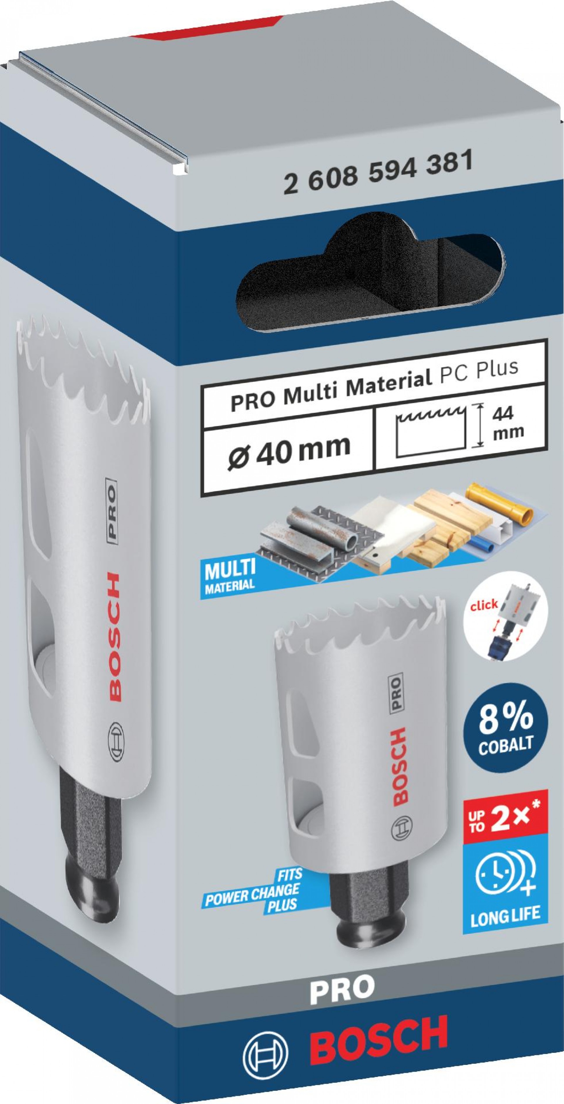 Serra craniana PRO Multi Material PC Plus, 40 mm refª 2608594381 BOSCH