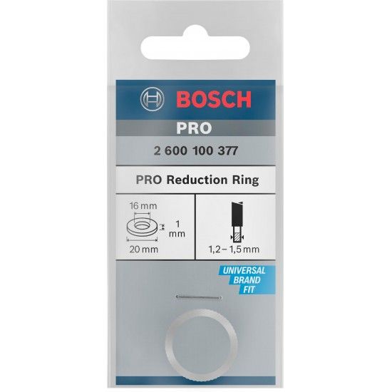 Anel de redu��o para l�mina de serra circular PRO, 20 x 1 x 16 mm ref� 2600100377 BOSCH