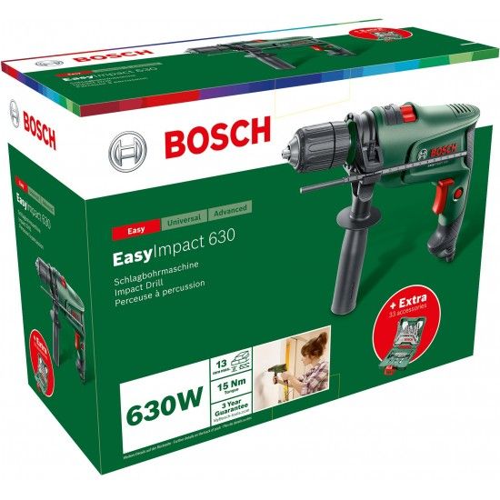 Berbequim de percussão EasyImpact 630, refª 0603133102 BOSCH Berbequim de percussão EasyImpact 630, refª 0603133102 BOSCH