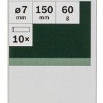 Conjunto de 10 bast�es de cola Cristal ref� 2609256A04 BOSCH