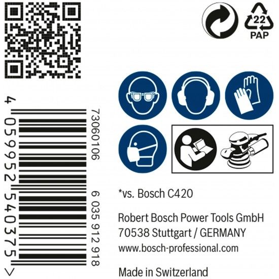 Rede de lixa EXPERT M480 para lixadeiras excêntricas 150 mm, G 100 50 un. refª 2608900699 BOSCH Rede de lixa EXPERT M480 para lixadeiras excêntricas 150 mm, G 100 50 un. refª 2608900699 BOSCH