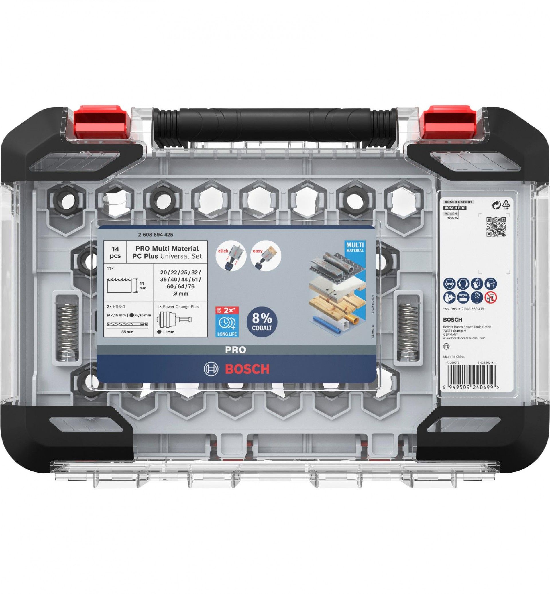 Conjunto de serras cranianas PRO Multi Material PC Plus, 14 unid. refª 2608594425 BOSCH