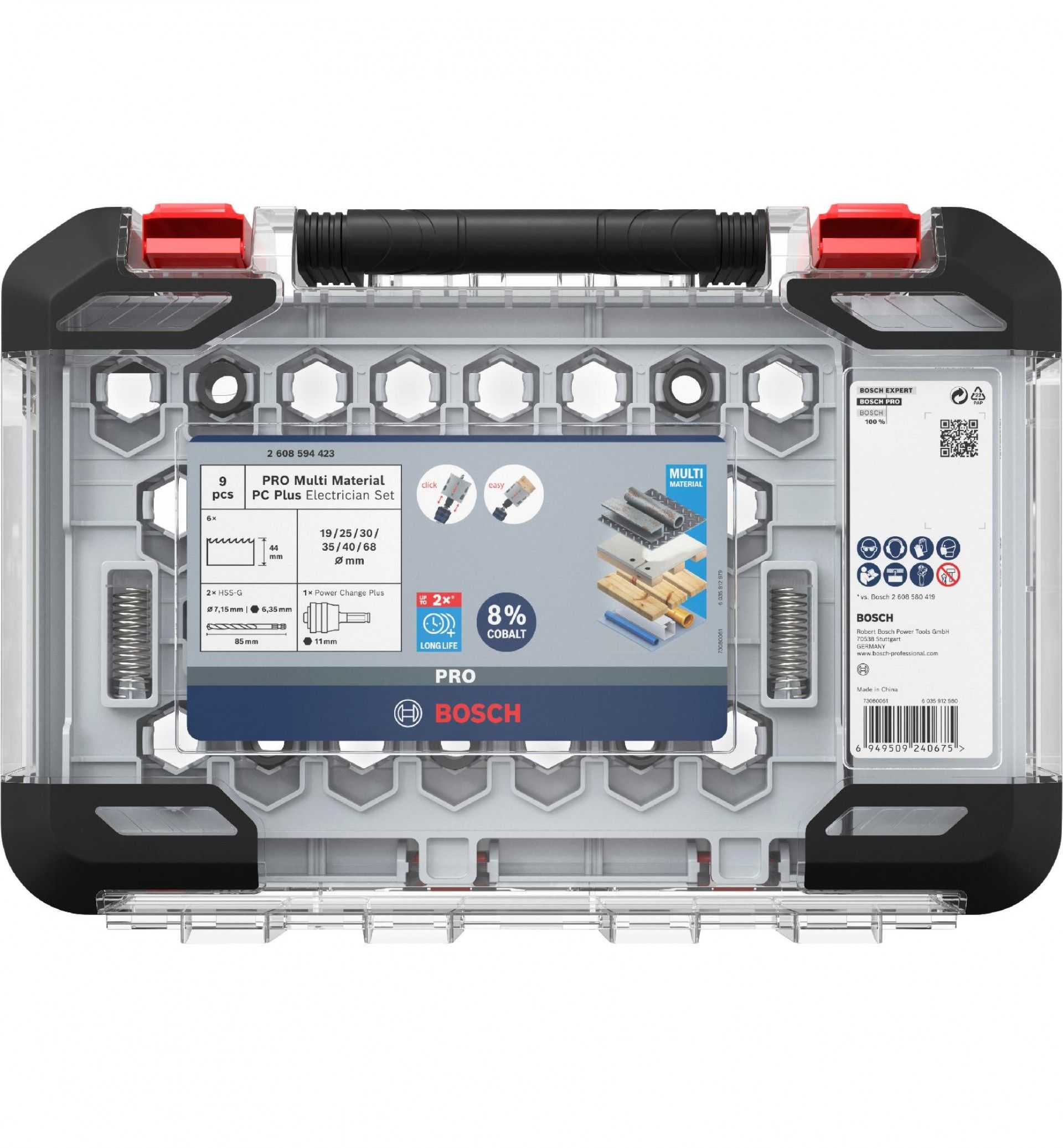Conjunto de serras cranianas PRO Multi Material PC Plus, 9 unid. refª 2608594423 BOSCH