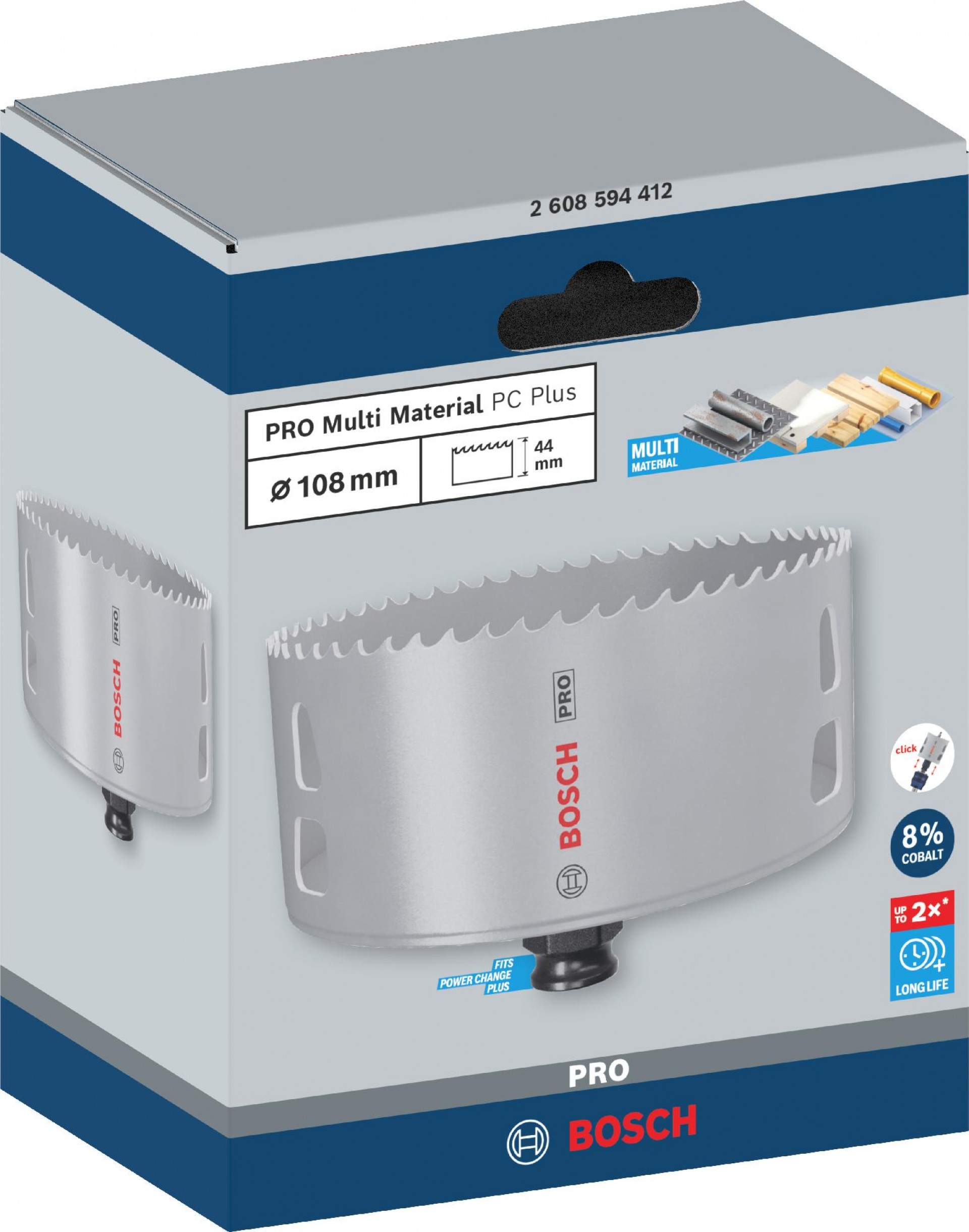 Serra craniana PRO Multi Material PC Plus, 108 mm refª 2608594412 BOSCH